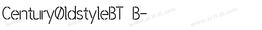 Century0ldstyleBT  B字体转换